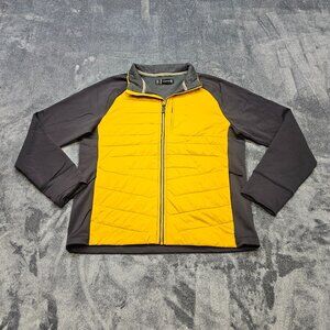 Smartwool smartloft Jacket Mens XL yellow black insulated thumb holes outdoor